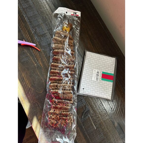 Highlight Deep Wave Bulk Human Hair for Braiding 24” 100% Unprocessed Brazilian - Picture 7 of 10